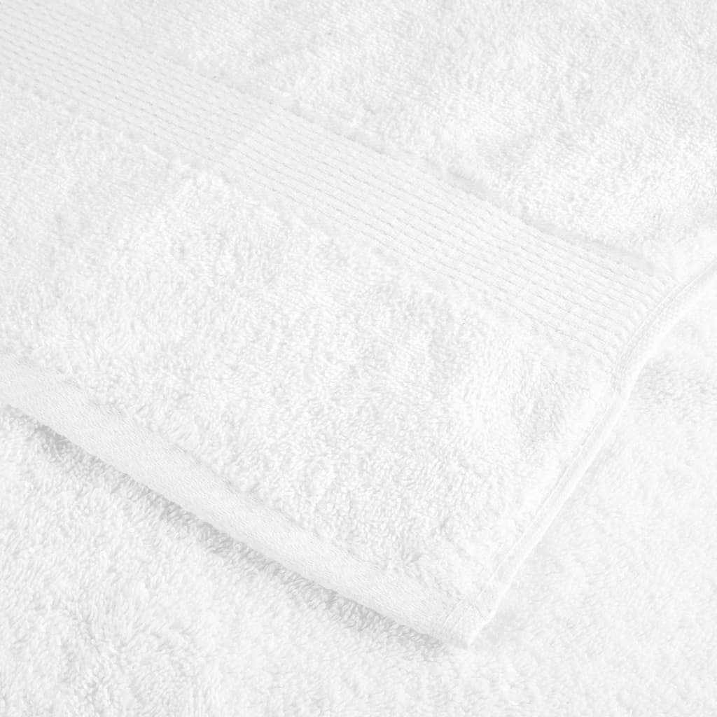 vidaXL Prosoape de duș premium SOLUND 2 buc alb 70x140cm 600 gsm vidaXL Prosoape de duș premium SOLUND 2 buc alb 70x140cm 600 gsm