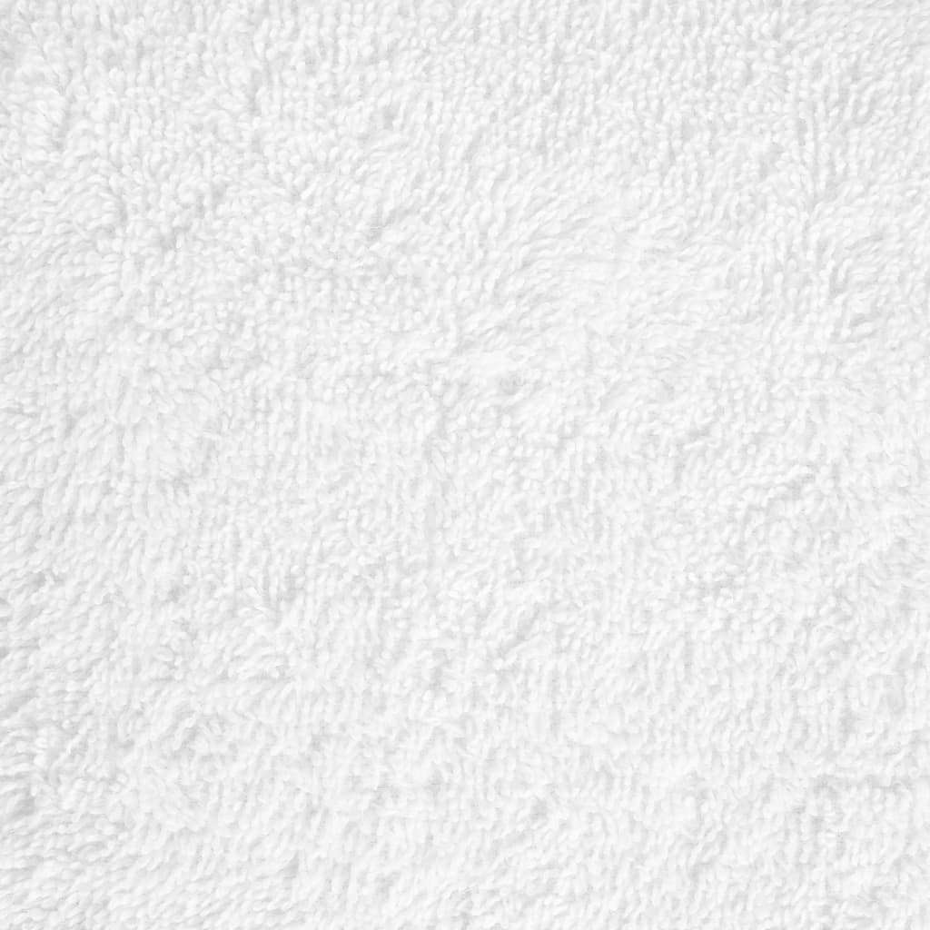 vidaXL Prosoape baie premium SOLUND 10 buc alb 100x150cm 600gsm