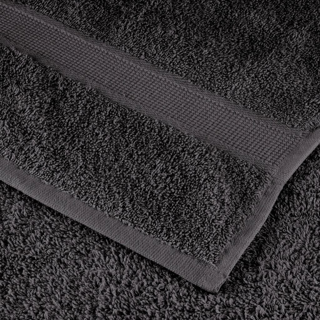 vidaXL Prosoape de baie premium SOLUND, 2 buc., antracit, 30x30 cm, 600 g/m² vidaXL Prosoape de baie premium SOLUND, 2 buc., antracit, 30x30 cm, 600 g/m²