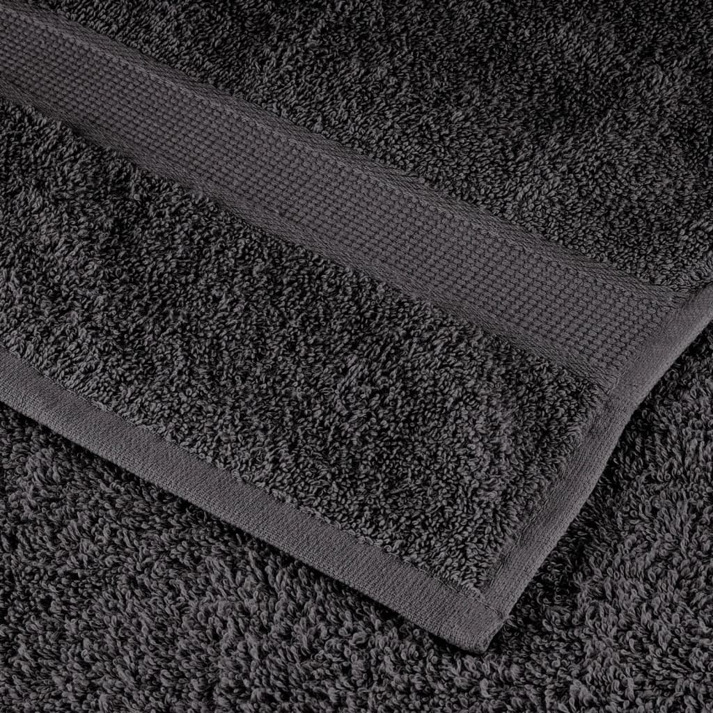 vidaXL Prosoape de baie premium SOLUND, 4 buc., antracit, 30x30 cm, 600 g/m² vidaXL Prosoape de baie premium SOLUND, 4 buc., antracit, 30x30 cm, 600 g/m²