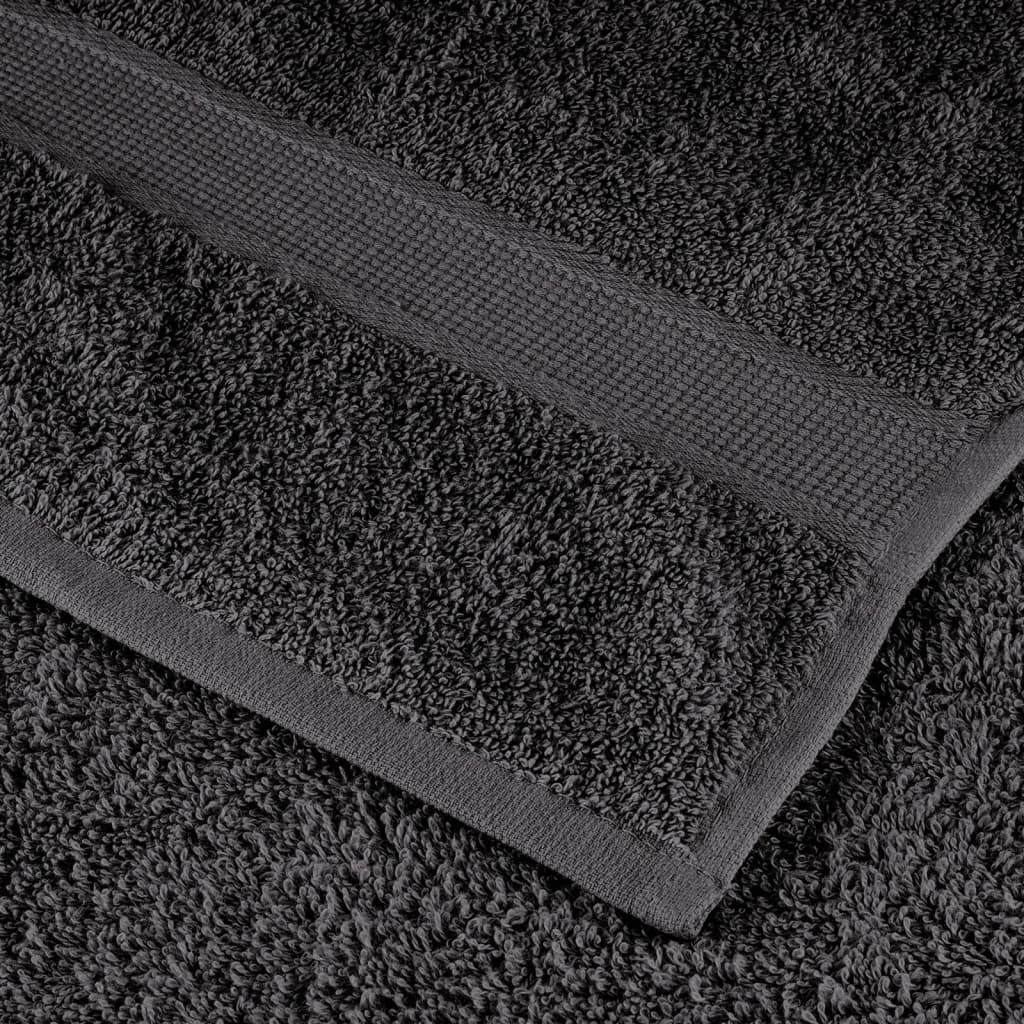 vidaXL Prosoape de baie premium SOLUND, 50 buc., antracit, 30x30 cm, 600 g/m² vidaXL Prosoape de baie premium SOLUND, 50 buc., antracit, 30x30 cm, 600 g/m²