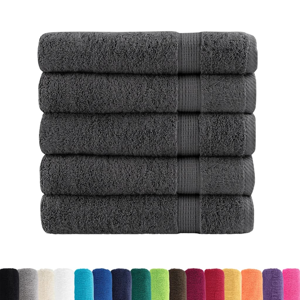 vidaXL Prosoape de duș premium SOLUND 25buc alb 70x140cm 600 gsm vidaXL Prosoape de duș premium SOLUND 25buc alb 70x140cm 600 gsm