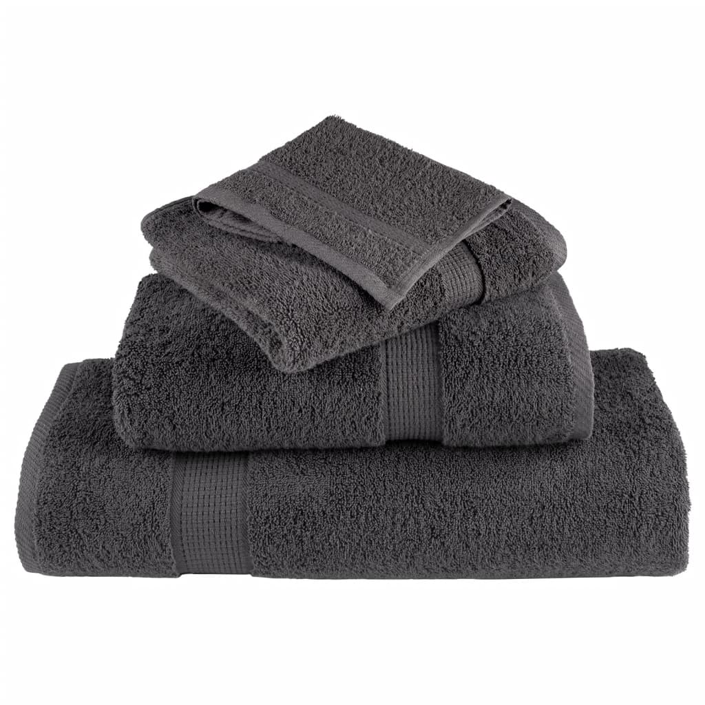 vidaXL Prosoape de duș premium SOLUND 25buc alb 70x140cm 600 gsm vidaXL Prosoape de duș premium SOLUND 25buc alb 70x140cm 600 gsm