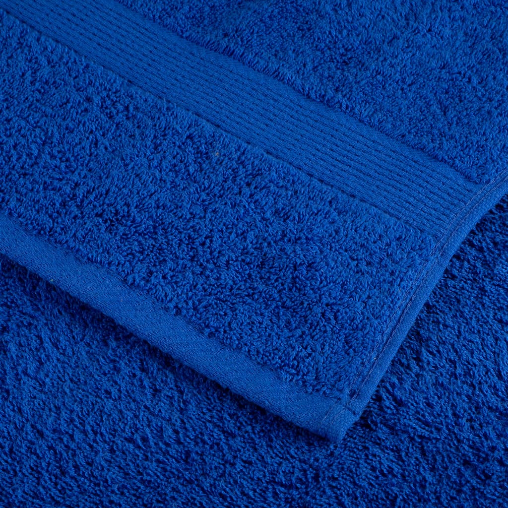 vidaXL Prosoape de baie premium SOLUND, 4 buc., albastru, 30 x 30 cm, 600 g/m² vidaXL Prosoape de baie premium SOLUND, 4 buc., albastru, 30 x 30 cm, 600 g/m²