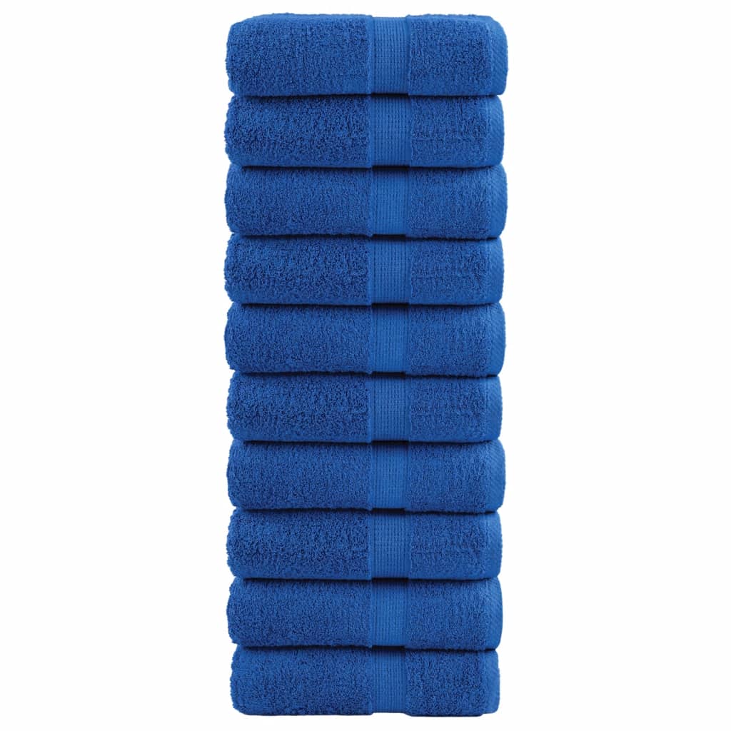 vidaXL Prosoape de baie premium SOLUND, 10 buc., albastru, 30x30 cm, 600 g/m² vidaXL Prosoape de baie premium SOLUND, 10 buc., albastru, 30x30 cm, 600 g/m²