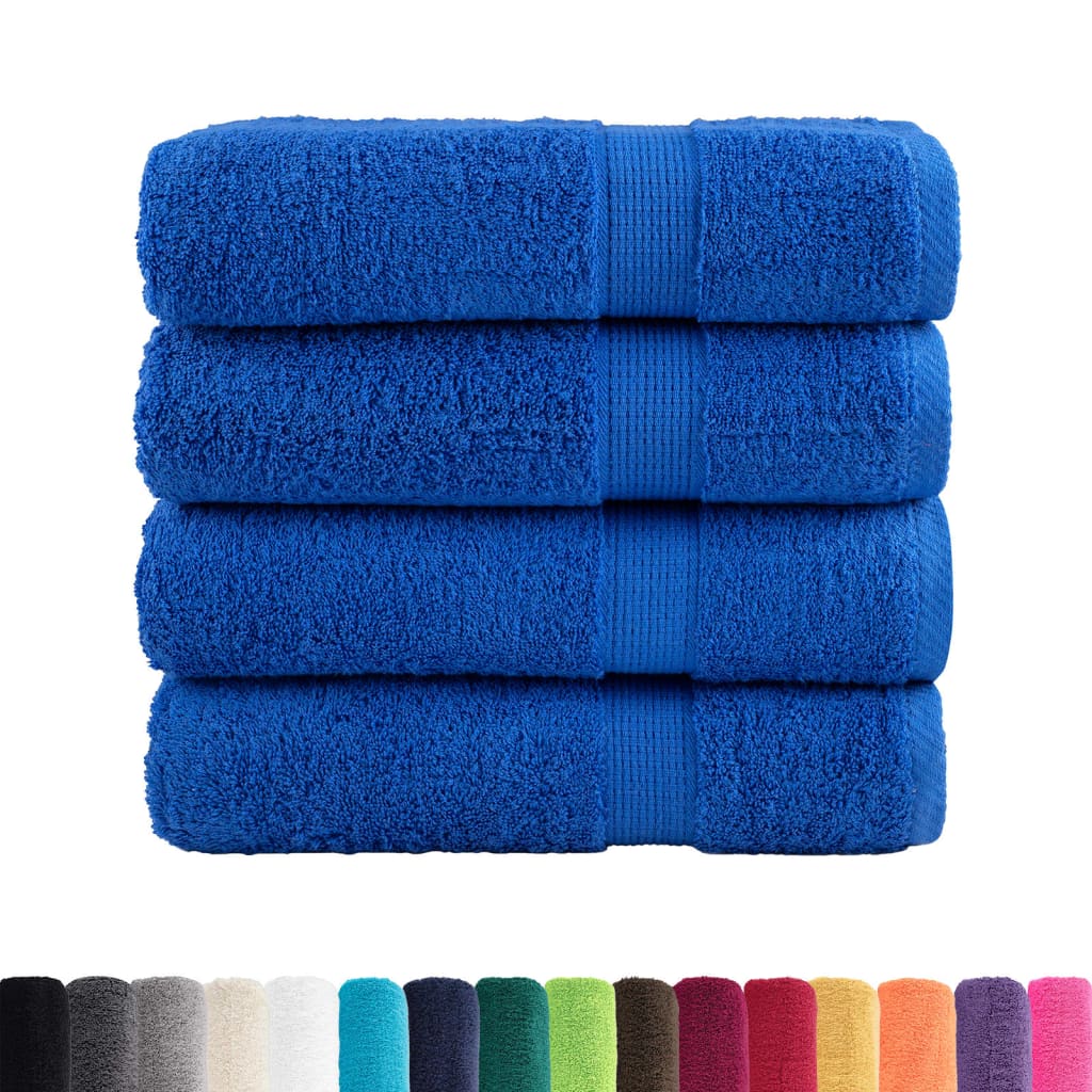 vidaXL Prosoape de duș premium SOLUND 4 buc 70x140cm 600 gsm vidaXL Prosoape de duș premium SOLUND 4 buc 70x140cm 600 gsm