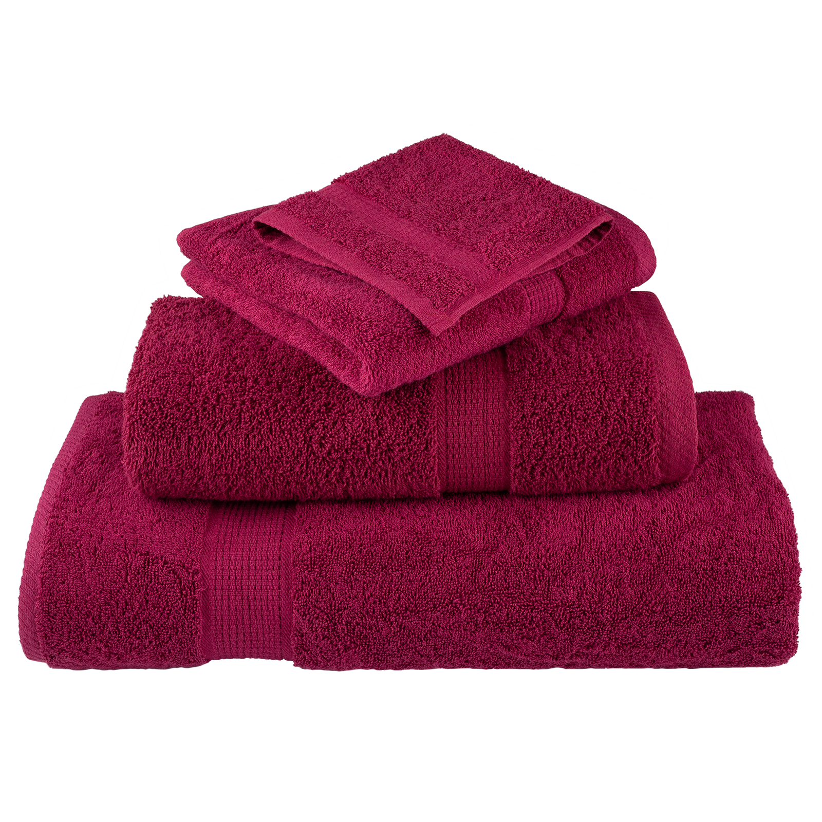 vidaXL Prosoape de baie 4 pcs Bordeaux 15 x 21 cm Bumbac vidaXL Prosoape de baie 4 pcs Bordeaux 15 x 21 cm Bumbac