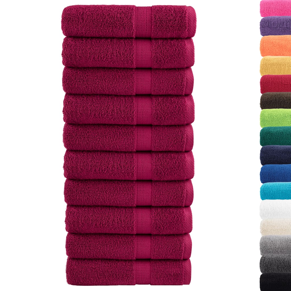 vidaXL Prosoape baie premium SOLUND 10 buc 100x150cm 600gsm vidaXL Prosoape baie premium SOLUND 10 buc 100x150cm 600gsm