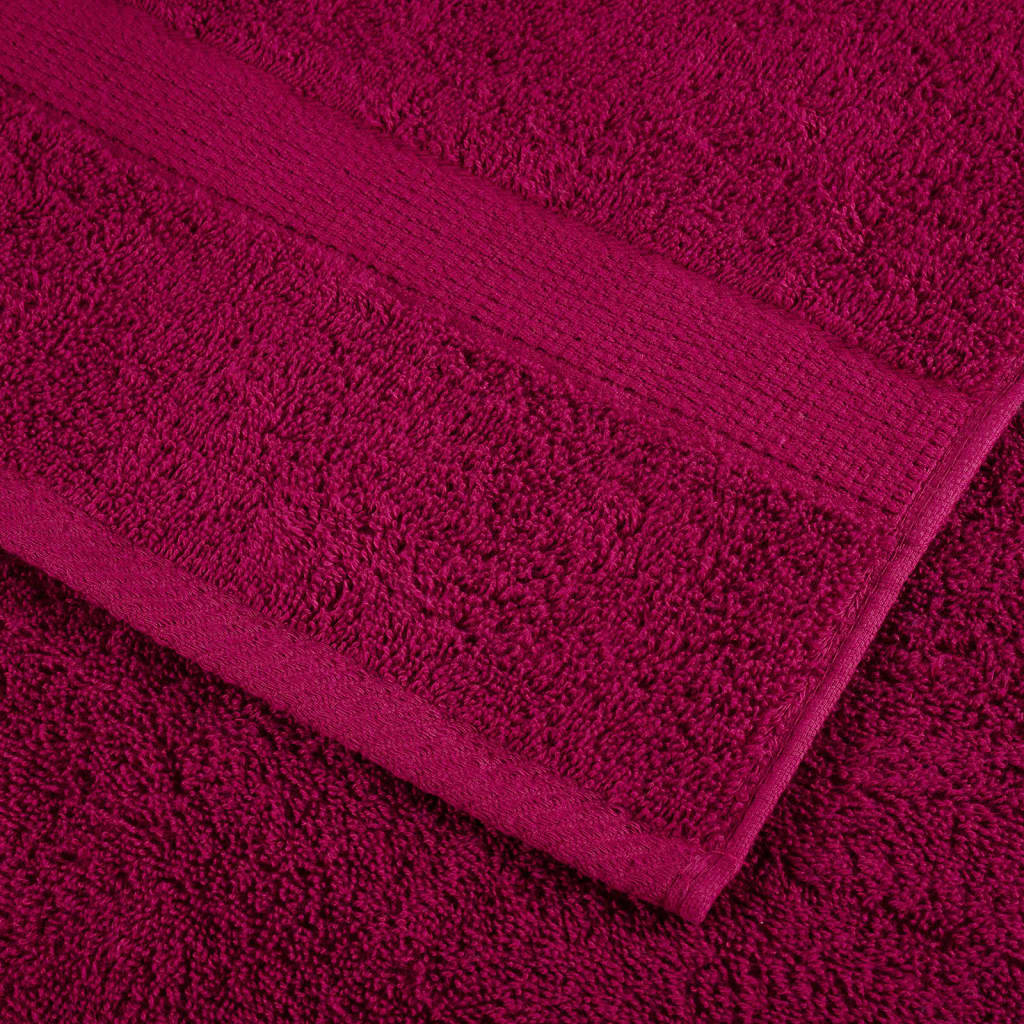 vidaXL Prosoape premium SOLUND 10buc roșu bordo 100x200cm 600gsm vidaXL Prosoape premium SOLUND 10buc roșu bordo 100x200cm 600gsm