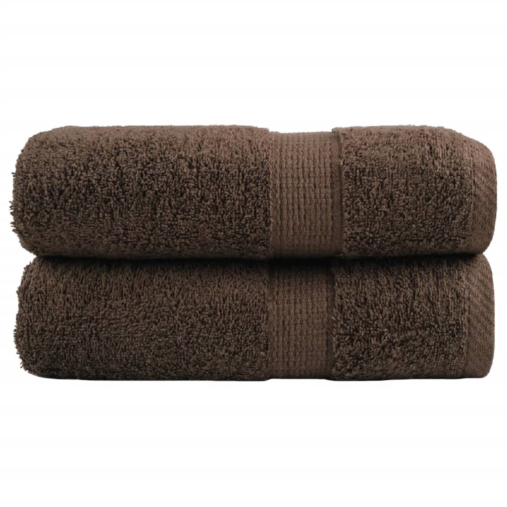 vidaXL Prosoape oaspeți premium SOLUND, 2 buc. maro 30x50cm 600gsm vidaXL Prosoape oaspeți premium SOLUND, 2 buc. maro 30x50cm 600gsm
