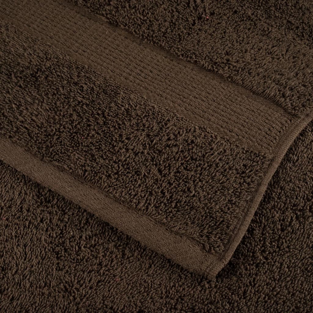 vidaXL Prosoape oaspeți premium SOLUND, 4 buc. maro 30x50cm 600gsm vidaXL Prosoape oaspeți premium SOLUND, 4 buc. maro 30x50cm 600gsm
