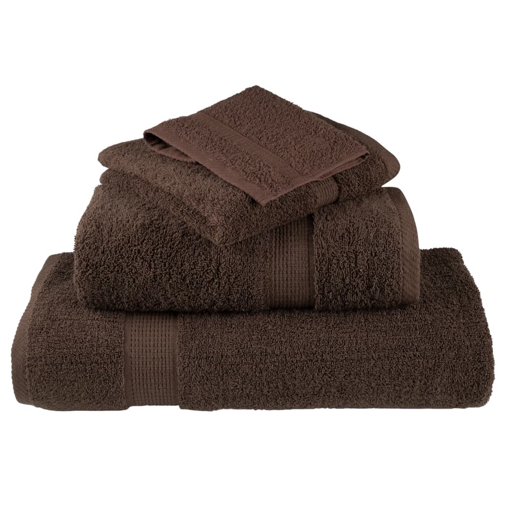 vidaXL Prosoape oaspeți premium SOLUND, 10 buc. maro 30x50cm 600gsm vidaXL Prosoape oaspeți premium SOLUND, 10 buc. maro 30x50cm 600gsm