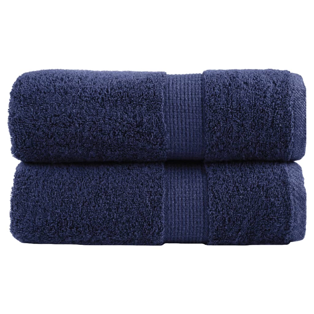 vidaXL Prosoape de baie premium SOLUND, 2 buc., bleumarin, 30 x 30 cm, 600 g/m² vidaXL Prosoape de baie premium SOLUND, 2 buc., bleumarin, 30 x 30 cm, 600 g/m²