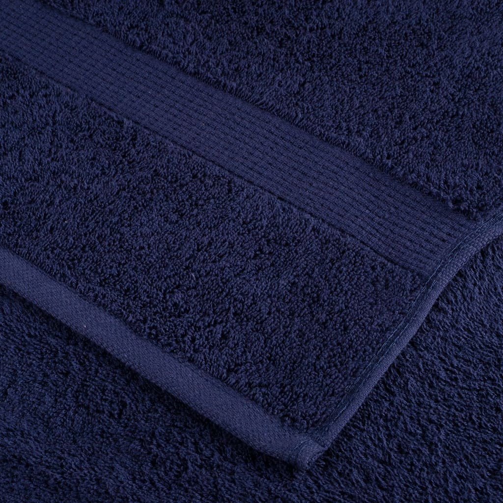 vidaXL Prosoape de baie premium SOLUND 4buc bleumarin 100x150cm 600gsm vidaXL Prosoape de baie premium SOLUND 4buc bleumarin 100x150cm 600gsm