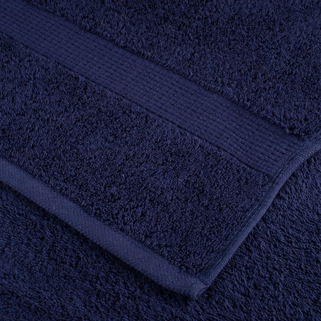 vidaXL Prosoape premium SOLUND 2 buc bleumarin 100x200cm 600gsm vidaXL Prosoape premium SOLUND 2 buc bleumarin 100x200cm 600gsm
