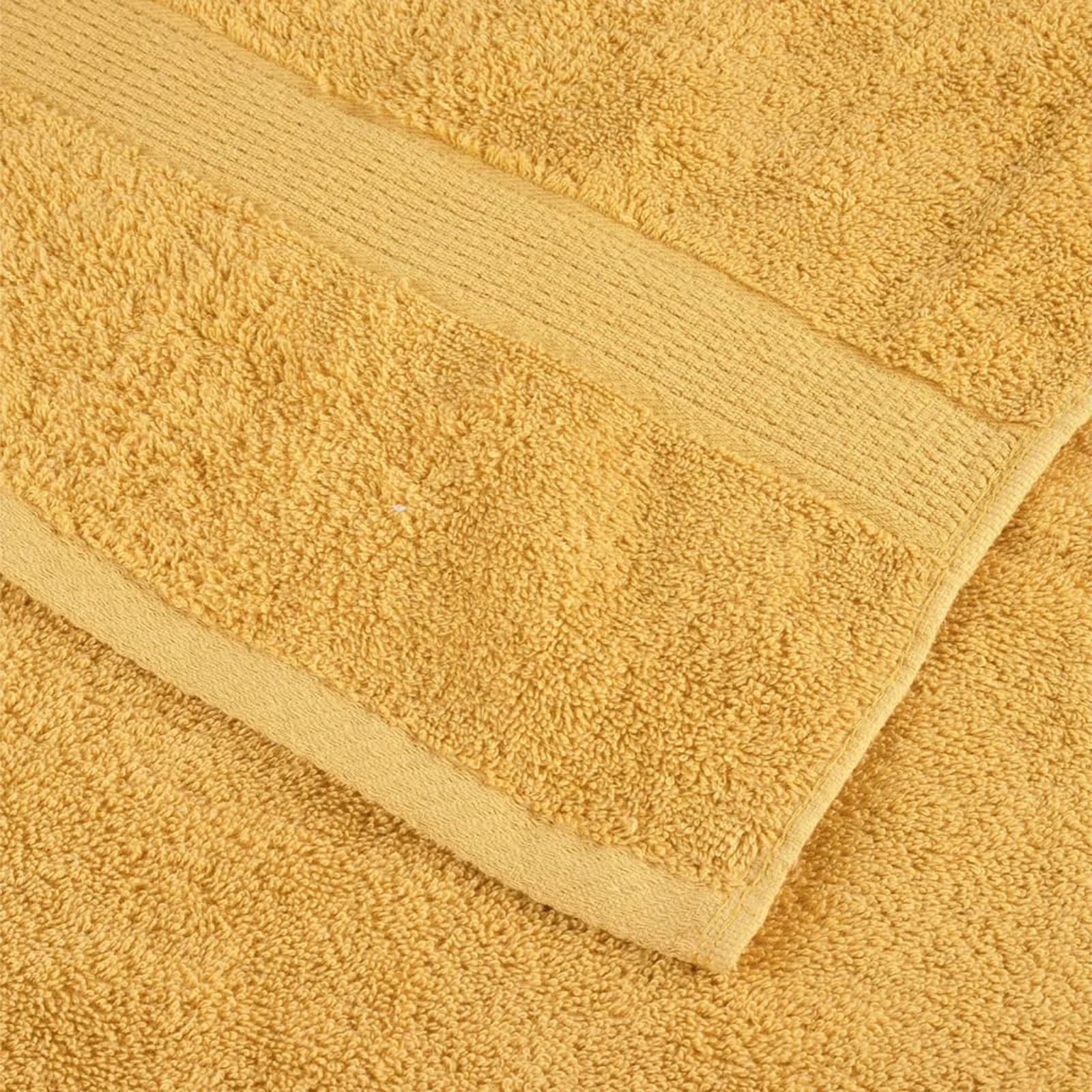 vidaXL Prosoape de baie 2 pcs Auriu 15 x 21 cm Bumbac vidaXL Prosoape de baie 2 pcs Auriu 15 x 21 cm Bumbac