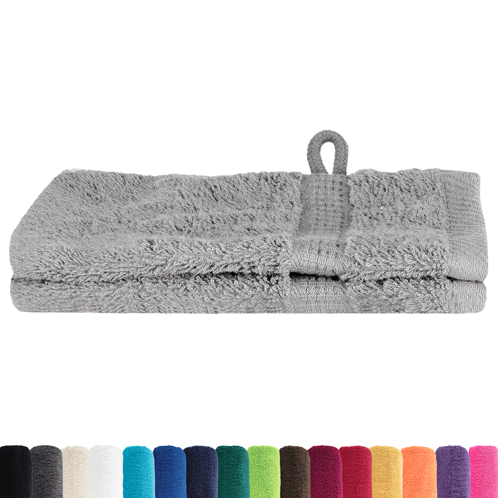 vidaXL Prosoape de baie 2 pcs Gri 15 x 21 cm Bumbac vidaXL Prosoape de baie 2 pcs Gri 15 x 21 cm Bumbac