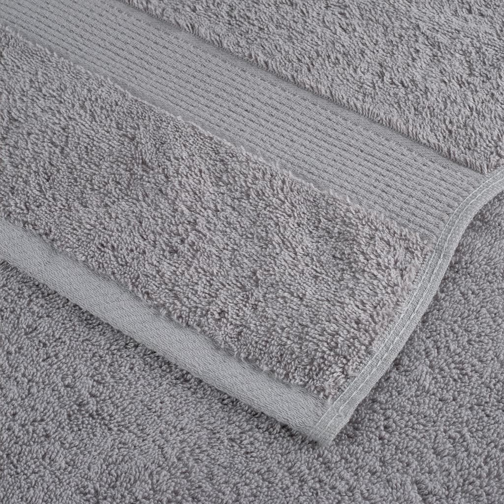 vidaXL Prosoape de baie premium SOLUND, 4 buc., gri, 30 x 30 cm, 600 g/m² vidaXL Prosoape de baie premium SOLUND, 4 buc., gri, 30 x 30 cm, 600 g/m²