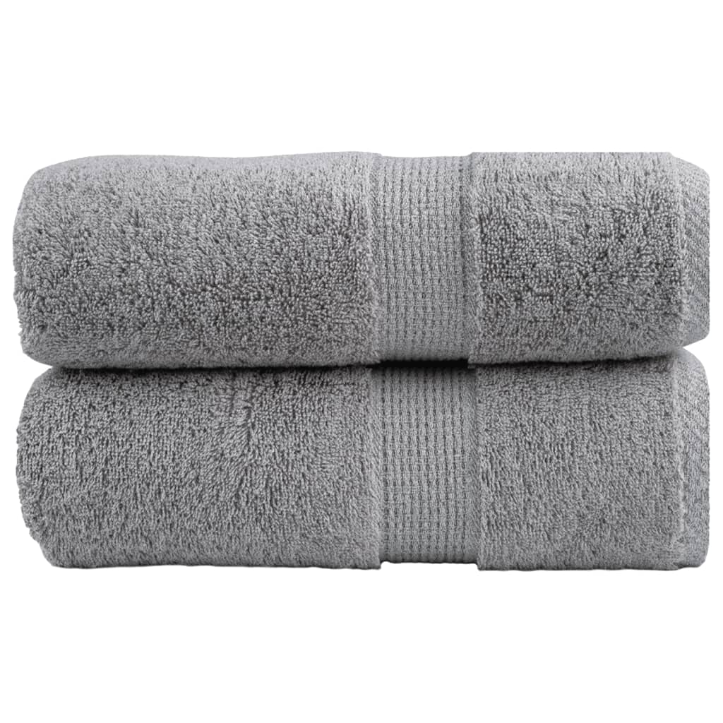vidaXL Prosoape oaspeți premium SOLUND, 2 buc. gri 30x50cm 600gsm vidaXL Prosoape oaspeți premium SOLUND, 2 buc. gri 30x50cm 600gsm