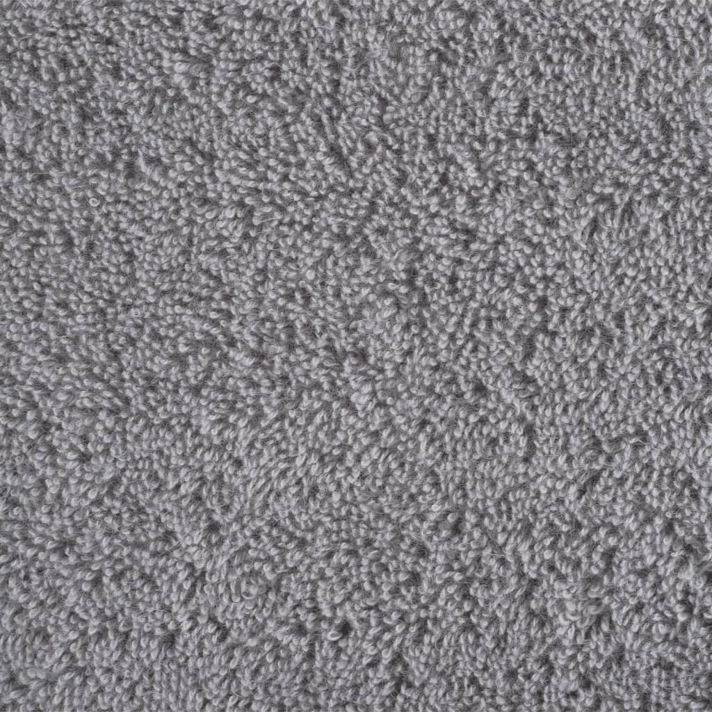 vidaXL Prosoape de baie premium SOLUND 2 buc gri 100x150cm 600gsm vidaXL Prosoape de baie premium SOLUND 2 buc gri 100x150cm 600gsm