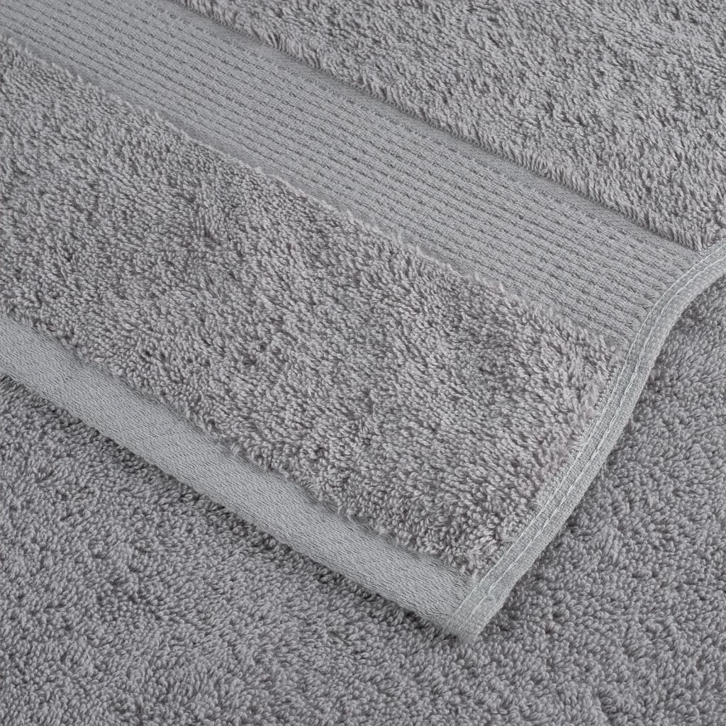 vidaXL Prosoape de saună premium SOLUND 4 buc gri 80x200cm 600gsm