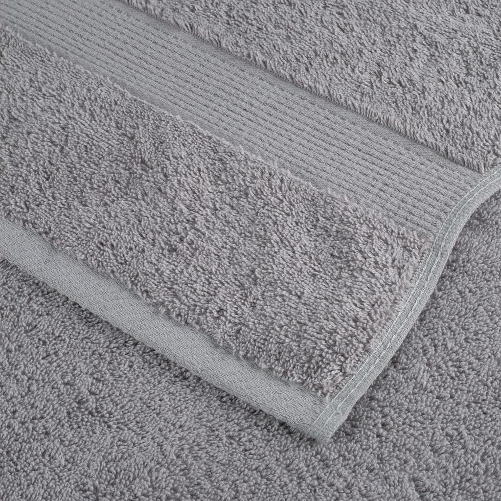 vidaXL Prosoape premium SOLUND 10 buc gri 100x200cm 600gsm vidaXL Prosoape premium SOLUND 10 buc gri 100x200cm 600gsm