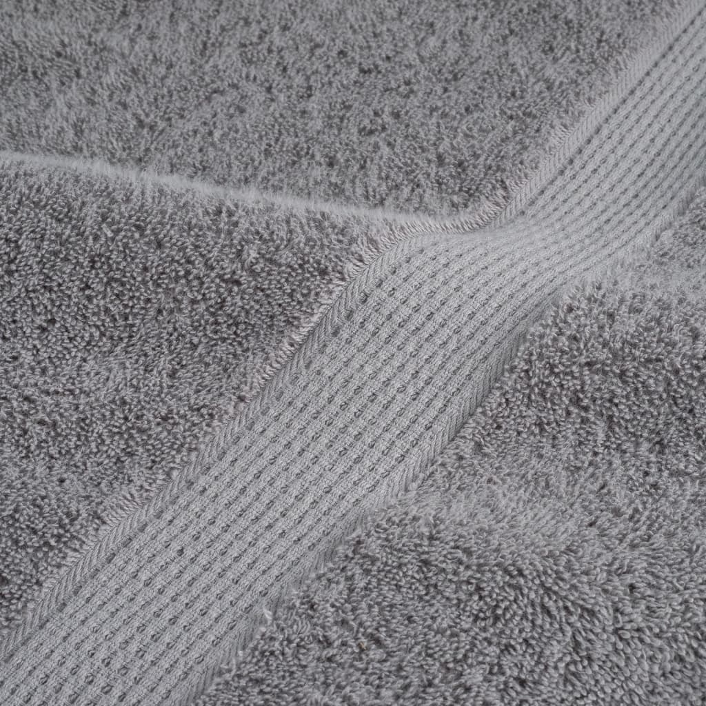 vidaXL Prosoape premium SOLUND 10 buc gri 100x200cm 600gsm vidaXL Prosoape premium SOLUND 10 buc gri 100x200cm 600gsm