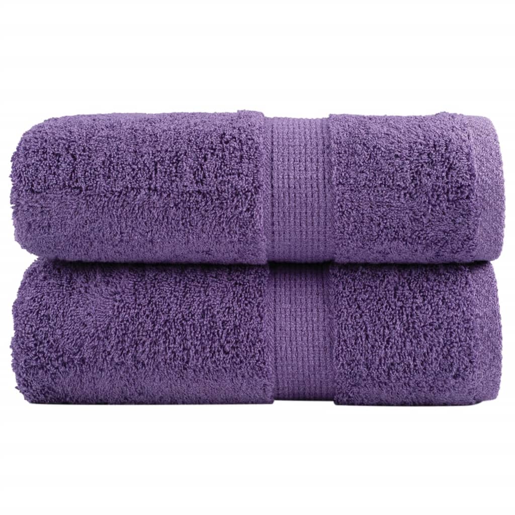 vidaXL Prosoape de baie premium SOLUND, 2 buc., violet, 30x30 cm, 600 g/m² vidaXL Prosoape de baie premium SOLUND, 2 buc., violet, 30x30 cm, 600 g/m²