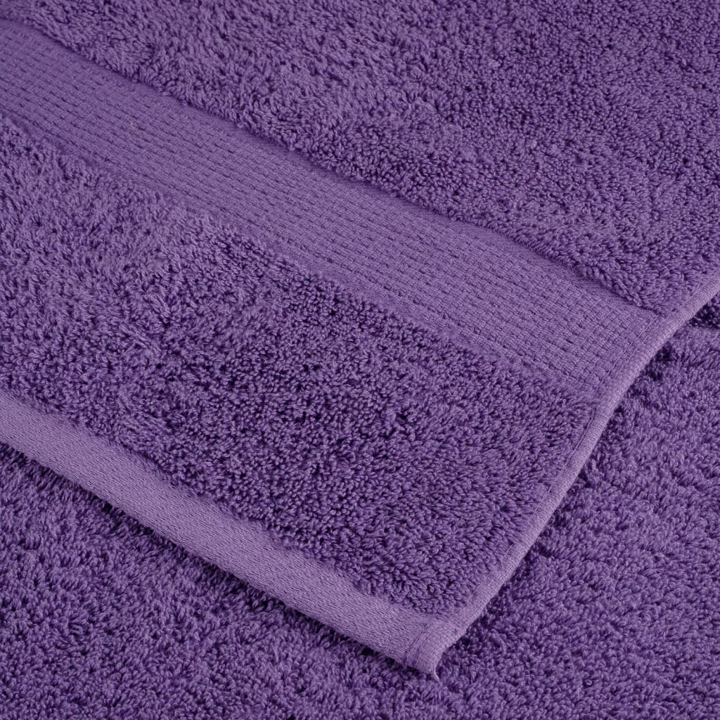 vidaXL Prosoape de baie premium SOLUND, 10 buc., violet, 30x30 cm, 600 g/m² vidaXL Prosoape de baie premium SOLUND, 10 buc., violet, 30x30 cm, 600 g/m²