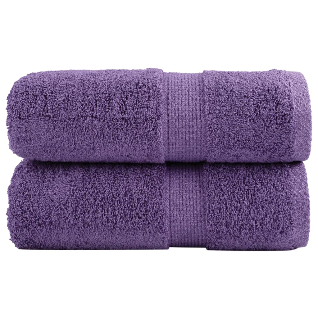 vidaXL Prosoape oaspeți premium SOLUND 2 buc violet 30x50 cm 600 gsm vidaXL Prosoape oaspeți premium SOLUND 2 buc violet 30x50 cm 600 gsm