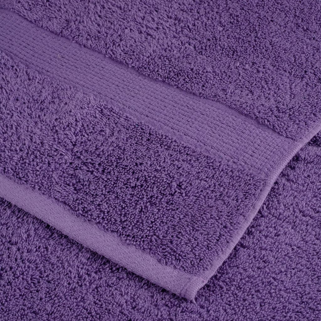 vidaXL Prosoape oaspeți premium SOLUND 4 buc violet 30x50 cm 600 gsm vidaXL Prosoape oaspeți premium SOLUND 4 buc violet 30x50 cm 600 gsm