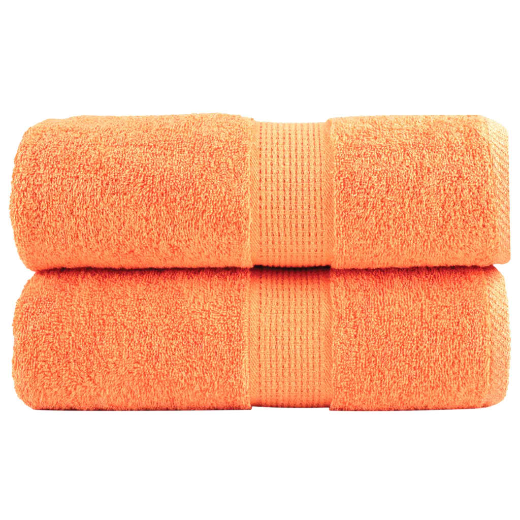 vidaXL Prosoape de baie premium SOLUND, 2 buc. portocalii, 30x30 cm, 600 g/m² vidaXL Prosoape de baie premium SOLUND, 2 buc. portocalii, 30x30 cm, 600 g/m²
