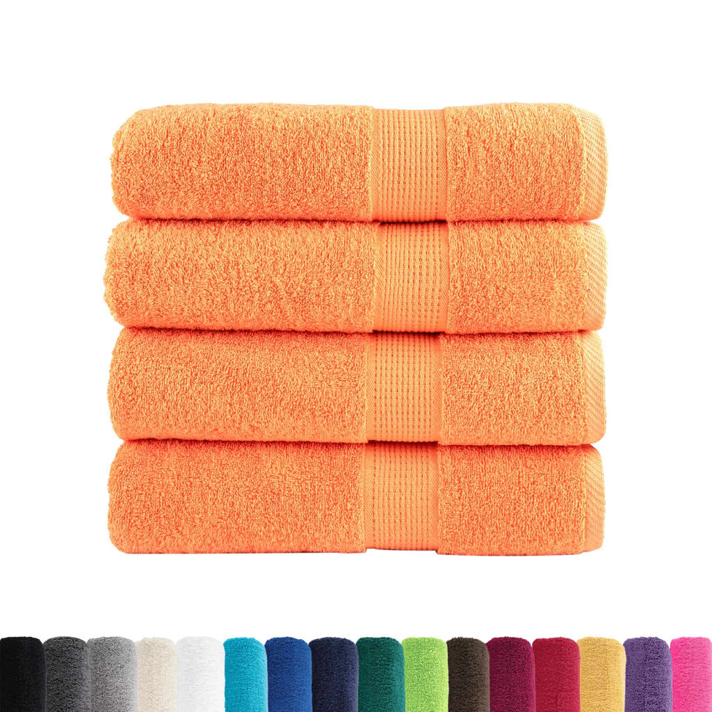 vidaXL Prosoape de duș premium SOLUND 4 buc. 70x140 cm 600 gsm vidaXL Prosoape de duș premium SOLUND 4 buc. 70x140 cm 600 gsm
