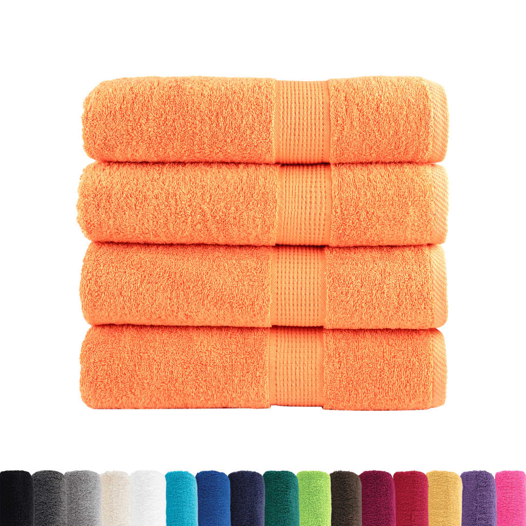 vidaXL Prosoape de baie premium SOLUND 4 buc 100x150 cm 600 gsm vidaXL Prosoape de baie premium SOLUND 4 buc 100x150 cm 600 gsm