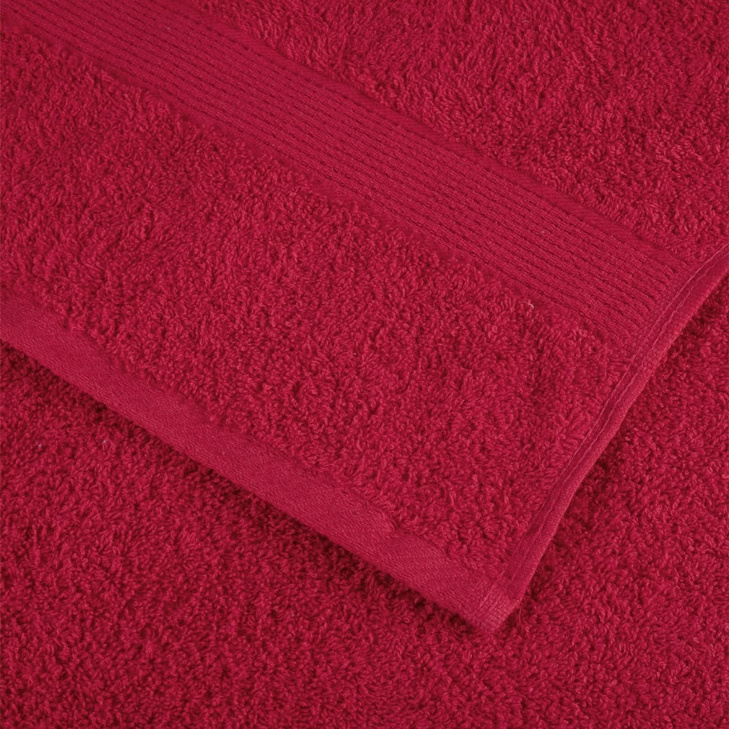 vidaXL Prosoape de duș premium SOLUND 10 buc. roșu 70x140 cm 600 gsm vidaXL Prosoape de duș premium SOLUND 10 buc. roșu 70x140 cm 600 gsm