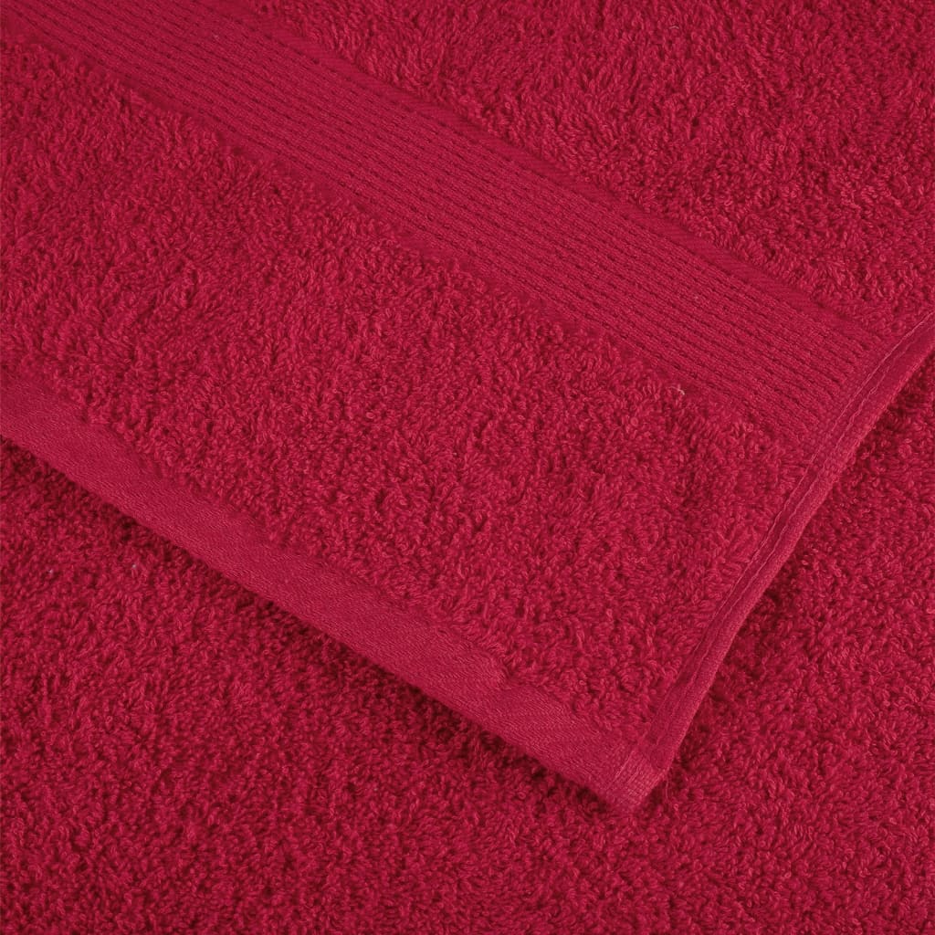 vidaXL Prosoape de saună premium SOLUND 10 buc. roșu 80x200 cm 600 gsm vidaXL Prosoape de saună premium SOLUND 10 buc. roșu 80x200 cm 600 gsm