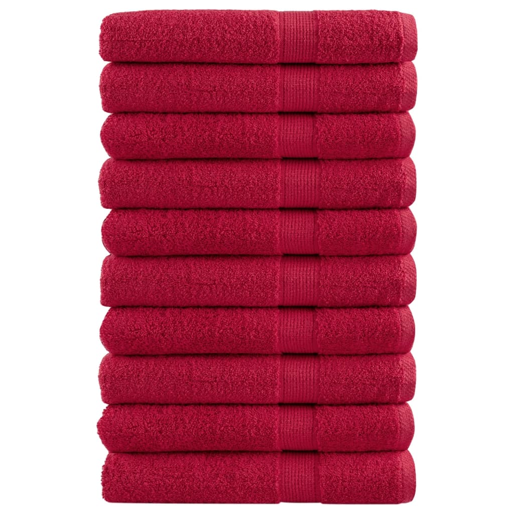 vidaXL Prosoape de saună premium SOLUND 10 buc. roșu 80x200 cm 600 gsm vidaXL Prosoape de saună premium SOLUND 10 buc. roșu 80x200 cm 600 gsm