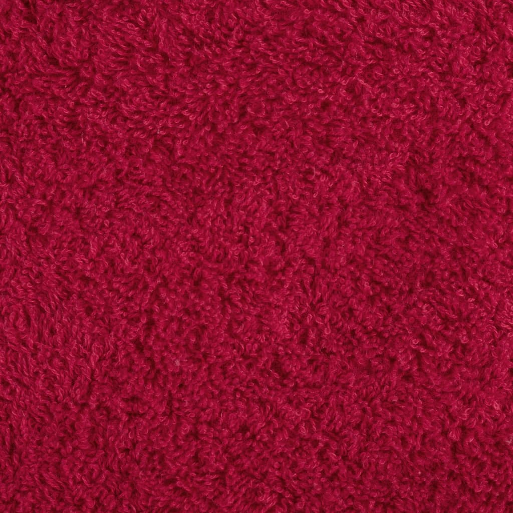 vidaXL Prosoape premium SOLUND 2 buc. roșu 100x200 cm 600 gsm