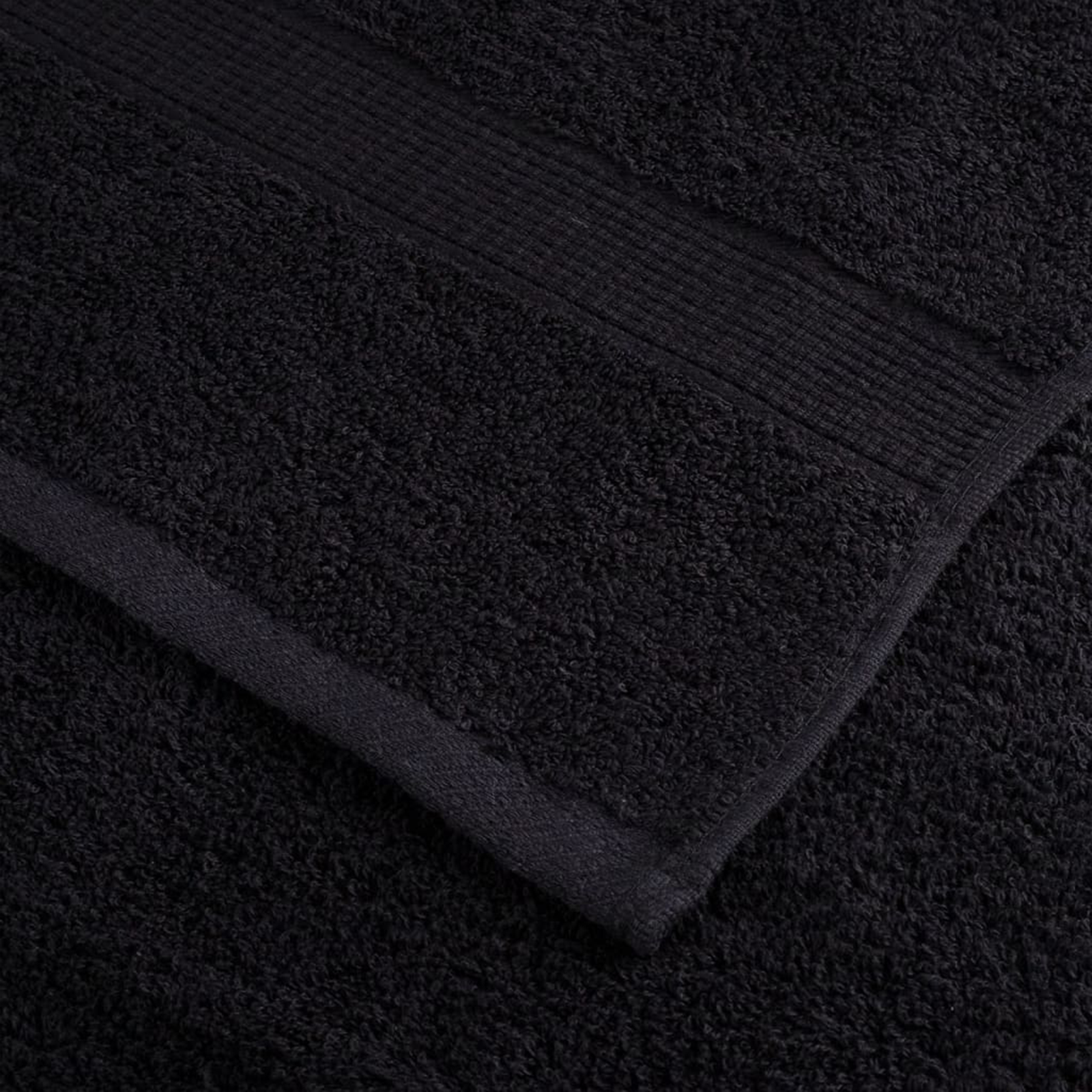 vidaXL Prosoape de baie 2 pcs Negru 15 x 21 cm Bumbac vidaXL Prosoape de baie 2 pcs Negru 15 x 21 cm Bumbac