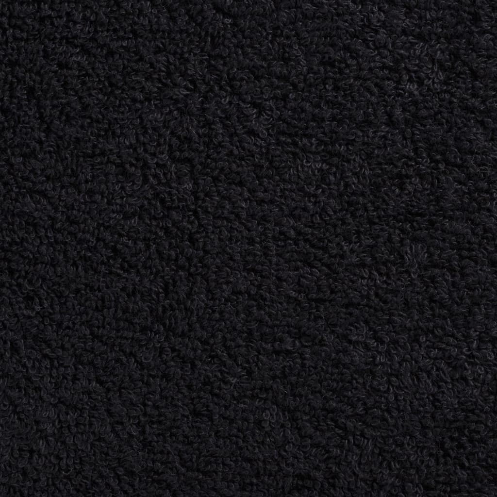 vidaXL Prosoape de baie premium SOLUND, 10 buc., negru, 30x30 cm, 600 g/m² vidaXL Prosoape de baie premium SOLUND, 10 buc., negru, 30x30 cm, 600 g/m²