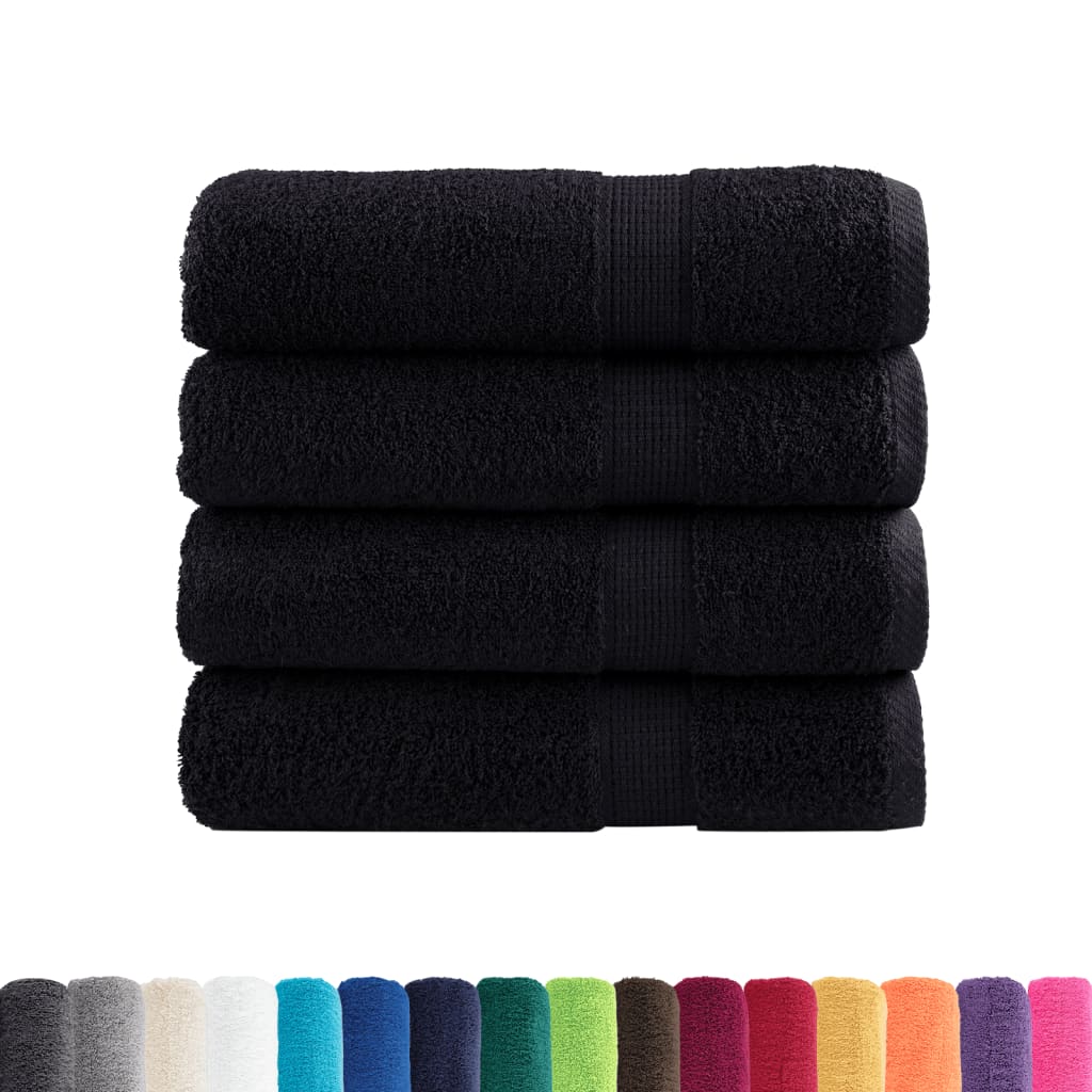 vidaXL Prosoape de baie premium SOLUND 4 buc 100x150 cm 600 gsm vidaXL Prosoape de baie premium SOLUND 4 buc 100x150 cm 600 gsm