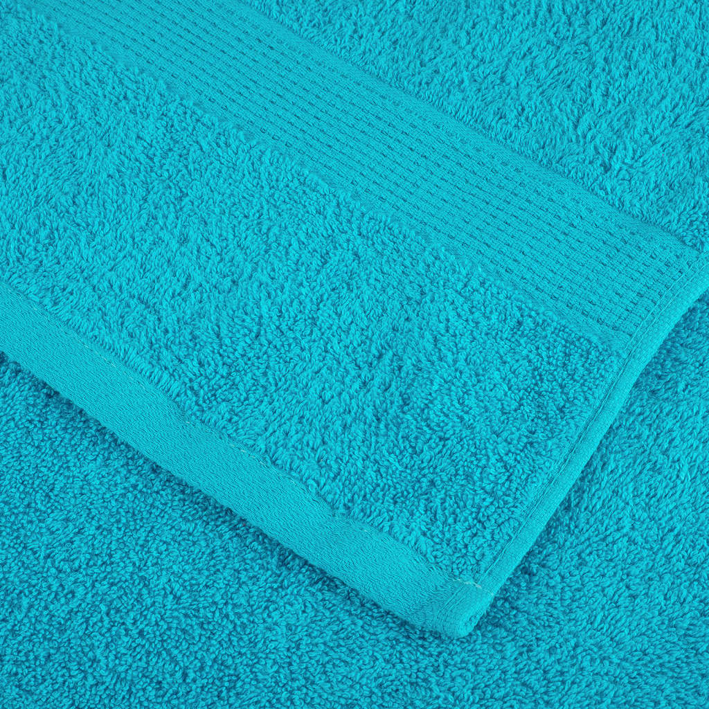 vidaXL Prosoape de baie premium SOLUND, 2 buc., turcoaz, 30x30 cm, 600 g/m² vidaXL Prosoape de baie premium SOLUND, 2 buc., turcoaz, 30x30 cm, 600 g/m²