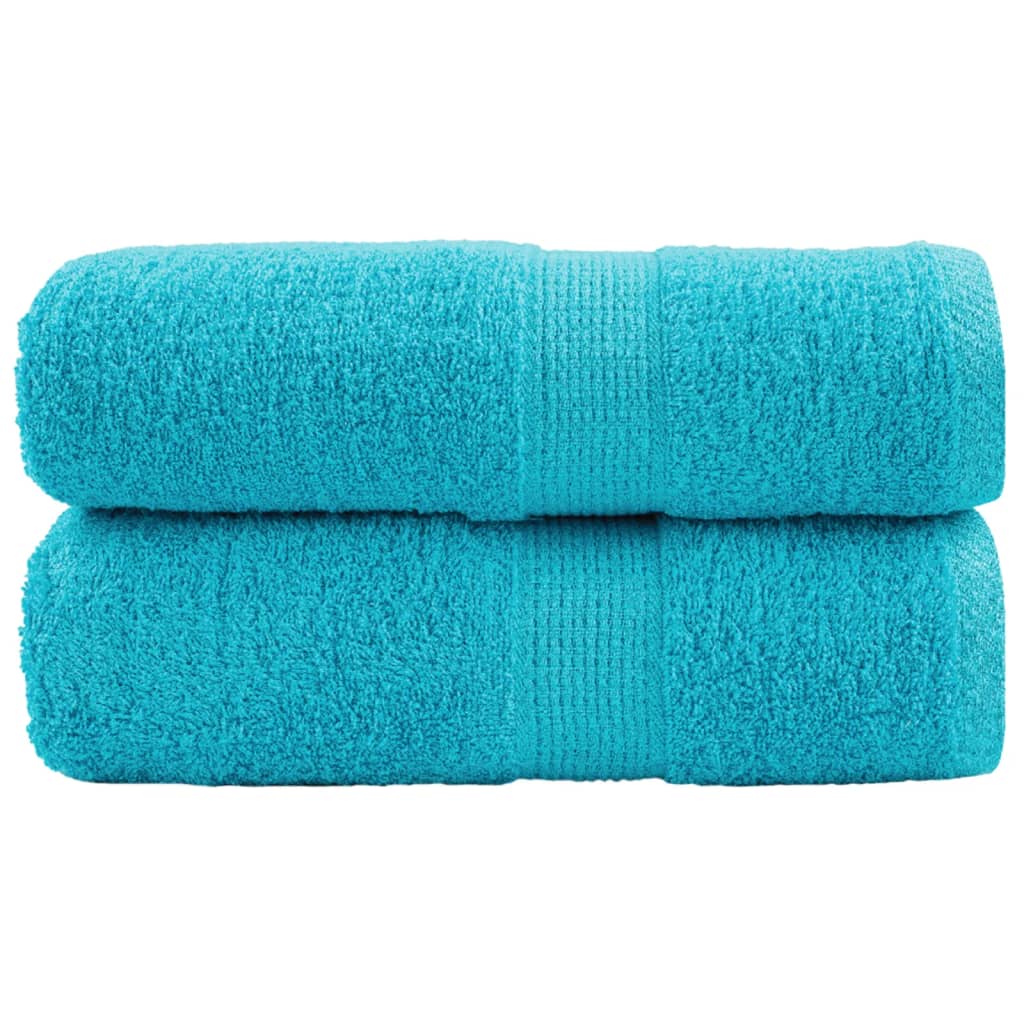 vidaXL Prosoape de baie premium SOLUND, 2 buc., turcoaz, 30x30 cm, 600 g/m² vidaXL Prosoape de baie premium SOLUND, 2 buc., turcoaz, 30x30 cm, 600 g/m²