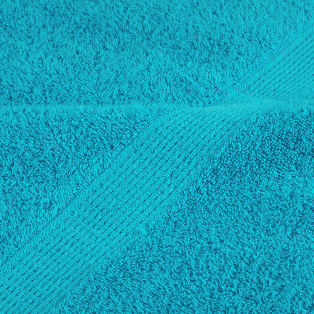 vidaXL Prosoape de baie premium SOLUND, 10 buc., turcoaz, 30x30 cm, 600 g/m² vidaXL Prosoape de baie premium SOLUND, 10 buc., turcoaz, 30x30 cm, 600 g/m²