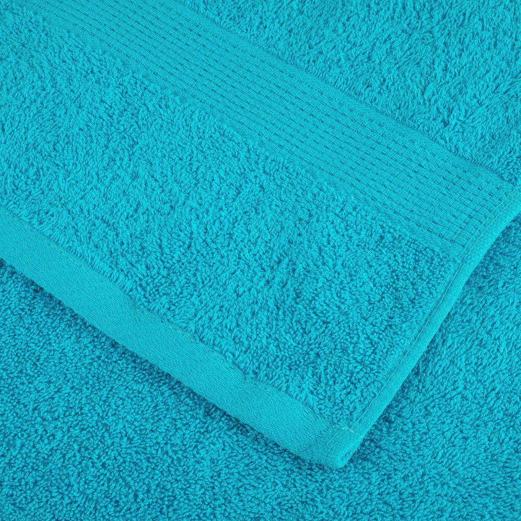 vidaXL Prosoape oaspeți premium SOLUND 10 buc turcoaz 30x50 cm 600 gsm vidaXL Prosoape oaspeți premium SOLUND 10 buc turcoaz 30x50 cm 600 gsm