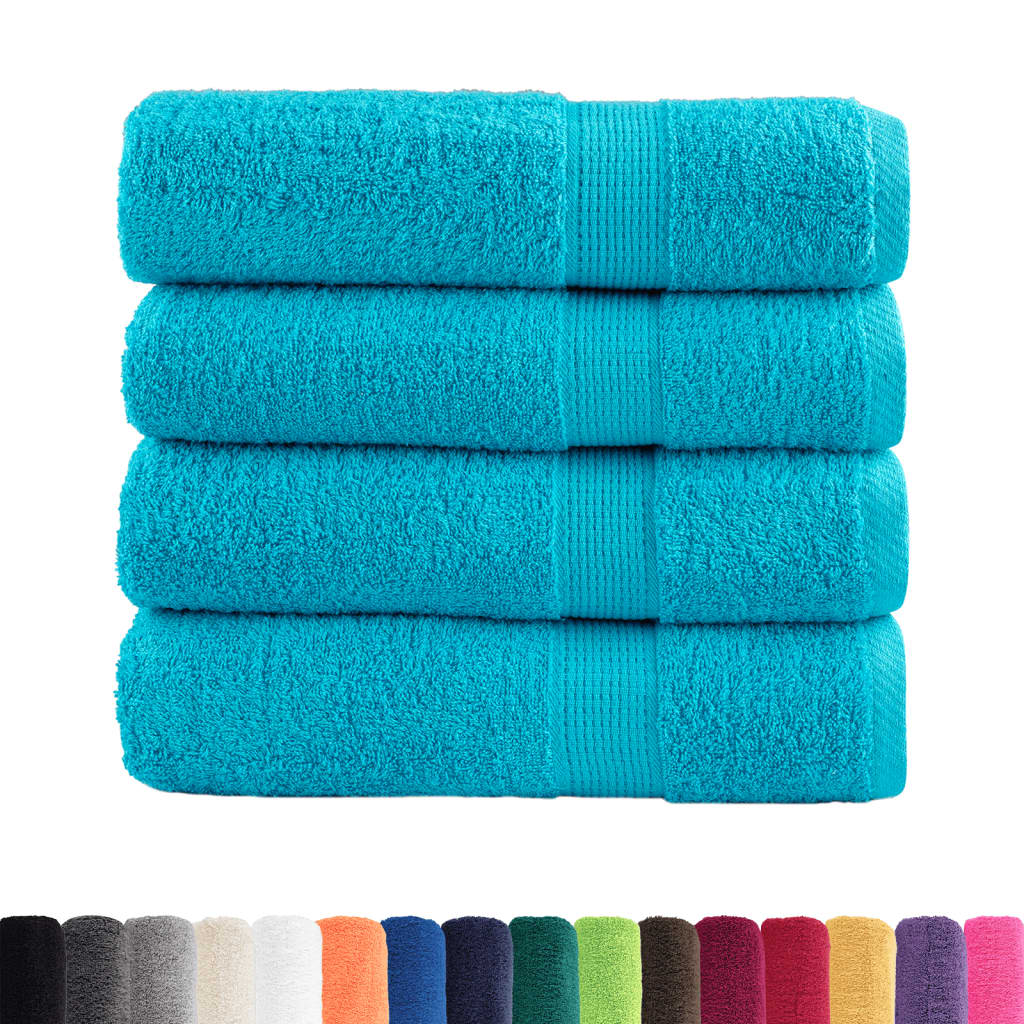 vidaXL Prosoape de baie premium SOLUND 4 buc 100x150 cm 600 gsm vidaXL Prosoape de baie premium SOLUND 4 buc 100x150 cm 600 gsm