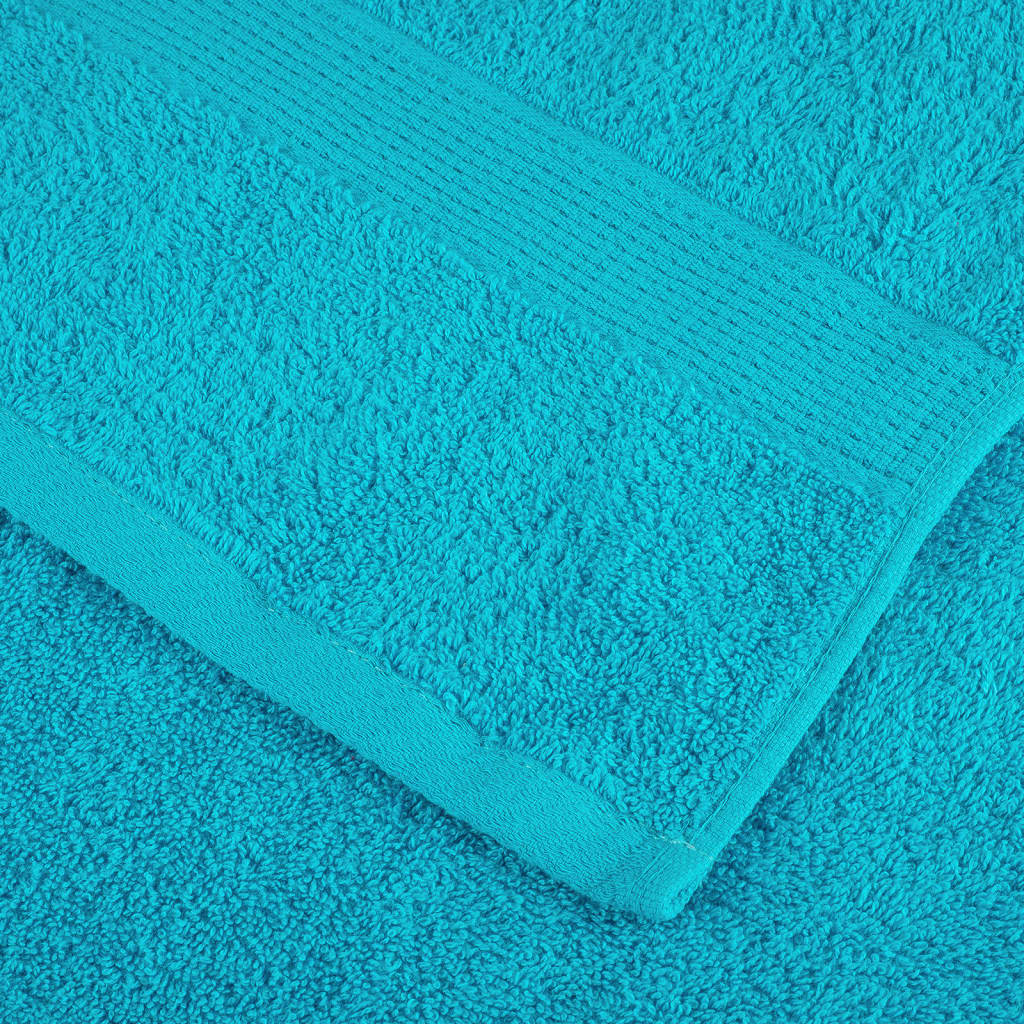 vidaXL Prosoape de saună premium SOLUND 10buc. turcoaz 80x200cm 600gsm vidaXL Prosoape de saună premium SOLUND 10buc. turcoaz 80x200cm 600gsm