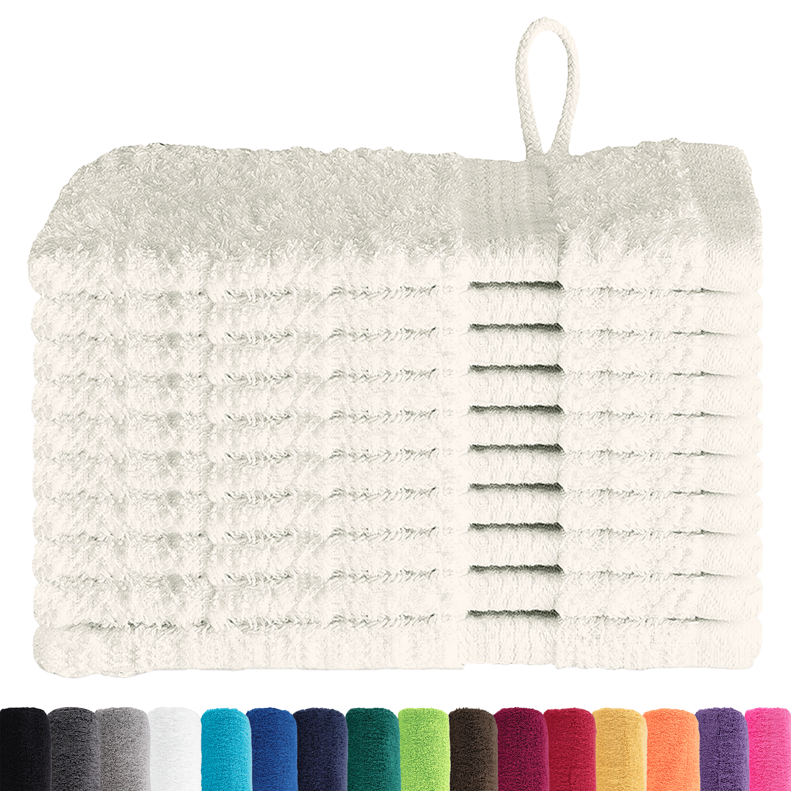 vidaXL Prosoape de baie 10 pcs Crem 15 x 21 cm Bumbac vidaXL Prosoape de baie 10 pcs Crem 15 x 21 cm Bumbac