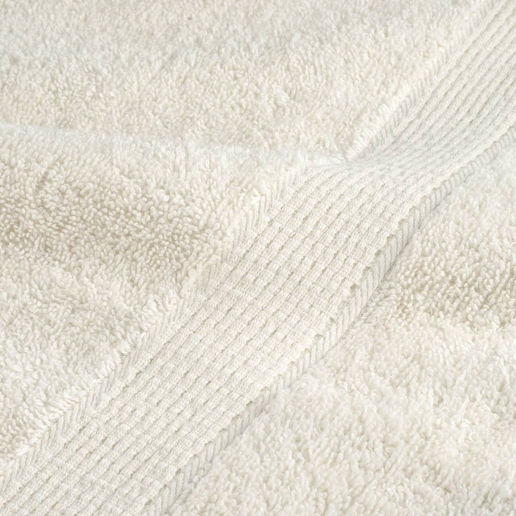 vidaXL Prosoape de baie premium SOLUND, 10 buc., crem, 30x30 cm, 600 g/m² vidaXL Prosoape de baie premium SOLUND, 10 buc., crem, 30x30 cm, 600 g/m²
