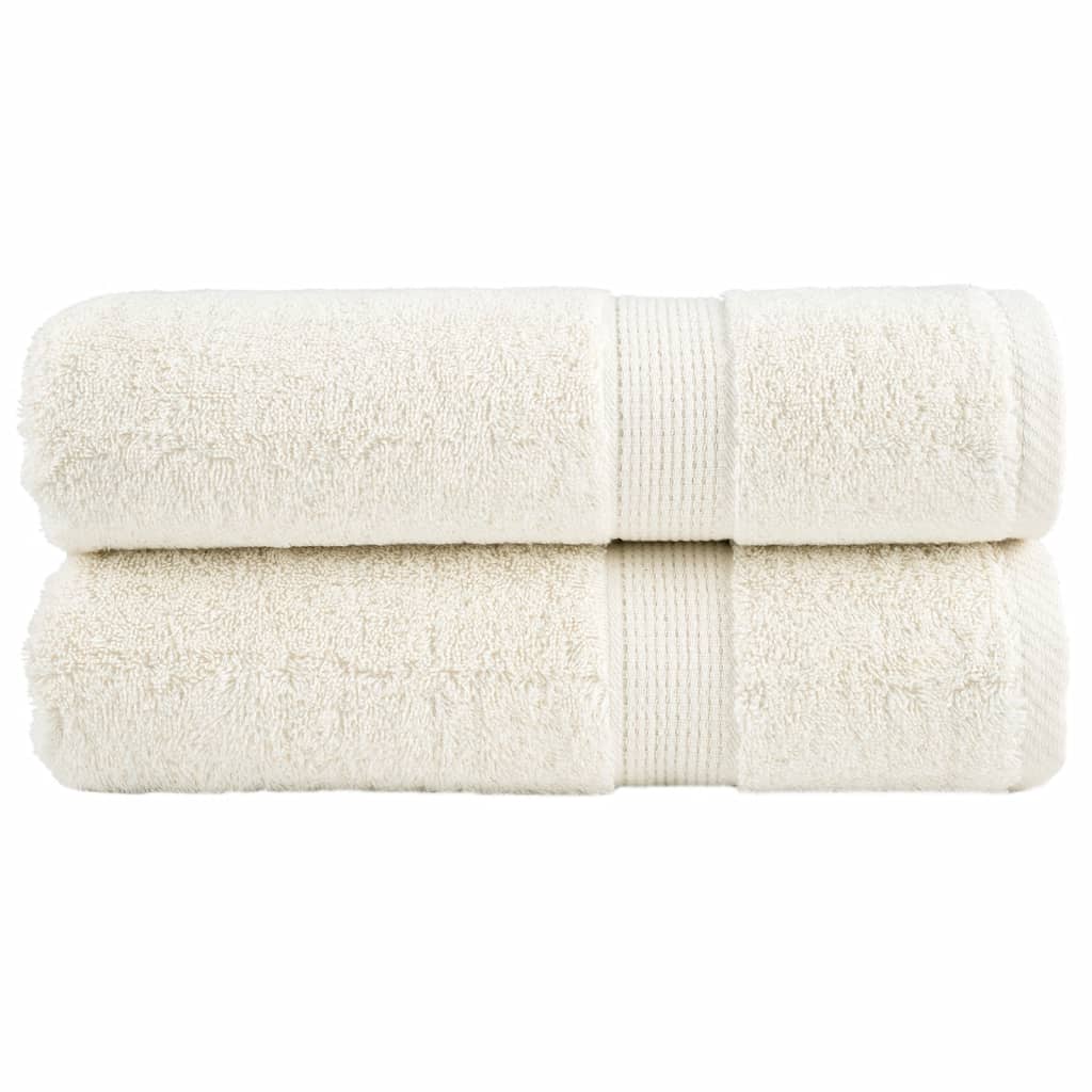 vidaXL Prosoape de baie premium SOLUND 2 buc 100x150 cm 600 gsm vidaXL Prosoape de baie premium SOLUND 2 buc 100x150 cm 600 gsm